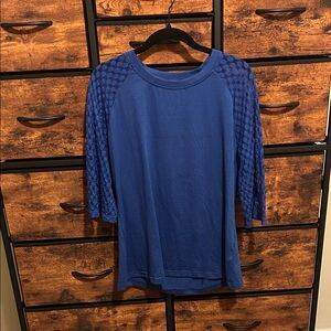 Blue Long Sleeve Women's Top*